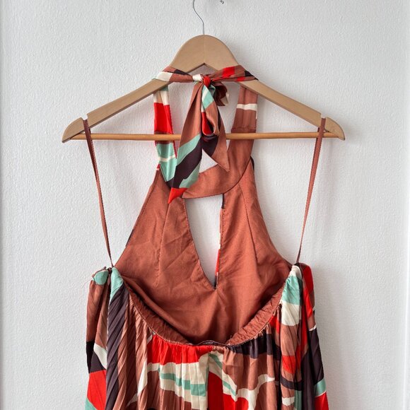 Anthropologie Hutch Halter Pleated Swing Mini Dress - Picture 9 of 10